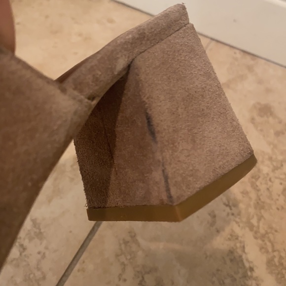 Jeffrey Campbell Suede Block Heel Sandals Size 8 - Picture 9 of 9